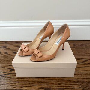 Jimmy choo Open toe hill. Almost new.